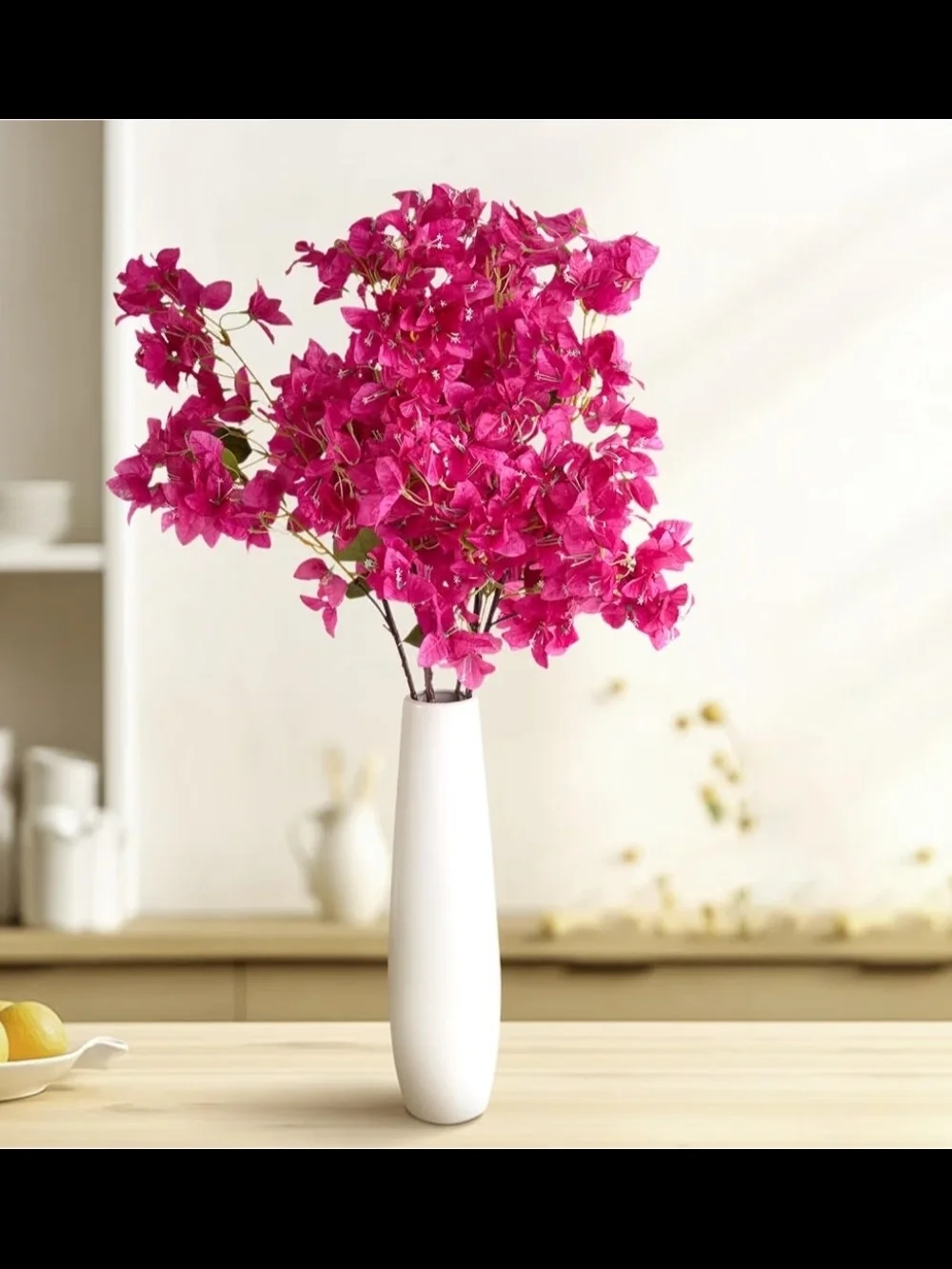 Bright Pink Faux Bougainvillea Stem - Home Accents